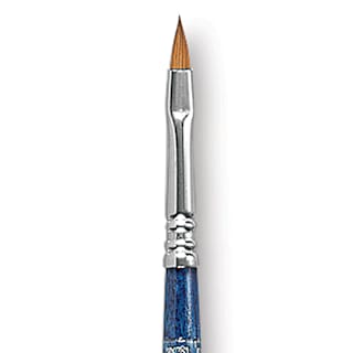 Escoda Optimo Kolinsky Sable Brush - Filbert, Long Handle, Size 4