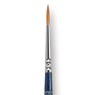 Escoda Optimo Kolinsky Sable Brush - Pointed Round, Long Handle, Size 2