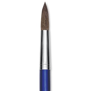 Blick Scholastic Red Sable Brush - Round, Long Handle, Size 16