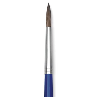 Blick Scholastic Red Sable Brush - Round, Long Handle, Size 6