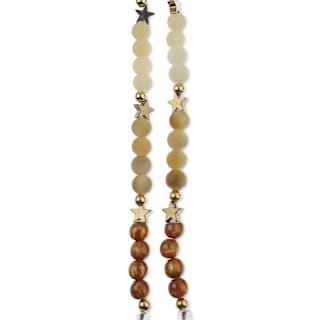 John Bead Solar System Glass Bead Strand - Venus, 5", 6 mm Dia.