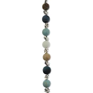 John Bead Solar System Glass Bead Strand - Uranus, 7", 10 mm Dia.