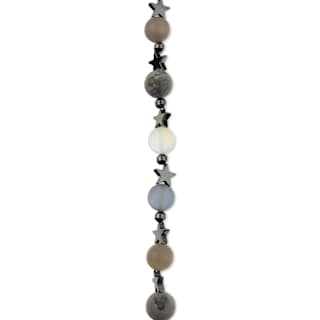 John Bead Solar System Glass Bead Strand - Mercury, 7", 10 mm Dia.