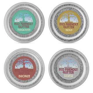 Natural Earth Paint Eco-Friendly Cosmetic Glitter - Set of 4, Assorted Colors, 10 g