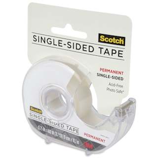 Scotch Scrapbooking Tape - 3/4" x 400", Single-Sided Permanent