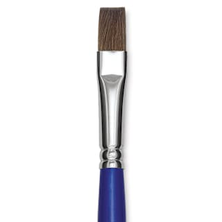Blick Scholastic Red Sable Brush - Bright, Long Handle, Size 12