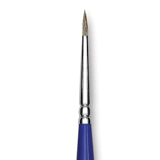 Blick Scholastic Ox Hair Brush - Round, Long Handle, Size 0