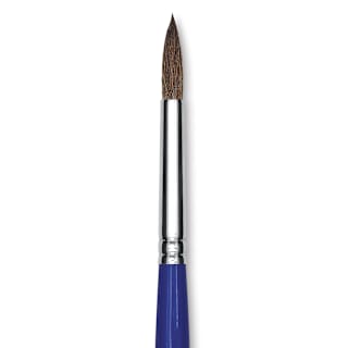 Blick Scholastic Short Handle Red Sable Brush - Round, Size 8