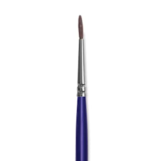 Blick Scholastic Short Handle Red Sable Brush - Round, Size 1