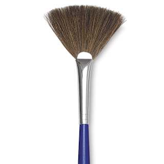 Blick Scholastic Short Handle Red Sable Brush - Fan, Size 2