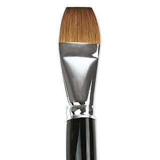 Da Vinci Maestro Kolinsky Brush - Flat, Short Handle, Size 20