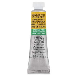 Winsor & Newton Professional Watercolor - Cadmium-Free Yellow Deep, 5 ml tube