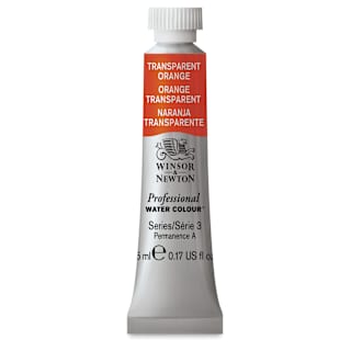Winsor & Newton Professional Watercolor - Transparent Orange, 5 ml tube