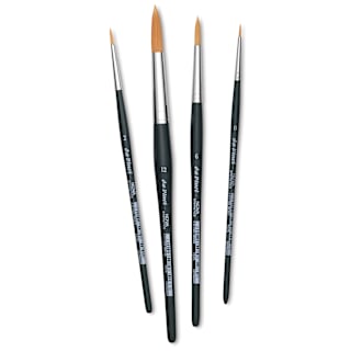 Da Vinci Nova Synthetic Brushes - Set 4219, Round, Short Handle, Set of 4