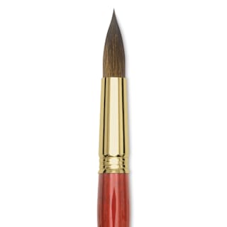 Blick Master Kolinsky Sable Brush - Pointed Round, Short Handle, Size 20