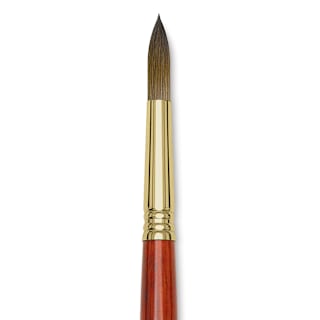 Blick Master Kolinsky Sable Brush - Pointed Round, Short Handle, Size 12