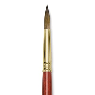 Blick Master Kolinsky Sable Brush - Pointed Round, Short Handle, Size 10