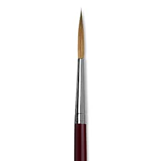 Da Vinci Kolinsky Red Sable Brush - Medium Pointed Liner, Long Handle, Size 10
