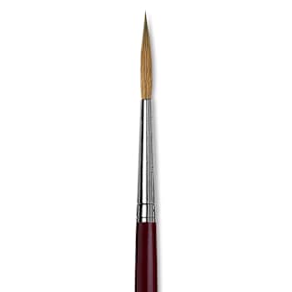 Da Vinci Kolinsky Red Sable Brush - Medium Pointed Liner, Long Handle, Size 8