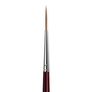 Da Vinci Kolinsky Red Sable Brush - Medium Pointed Liner, Long Handle, Size 1