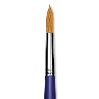Blick Scholastic Golden Taklon Brush - Round, Long Handle, Size 14