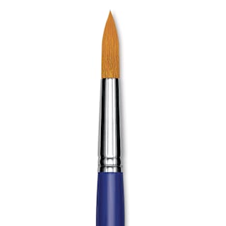 Blick Scholastic Golden Taklon Brush - Round, Long Handle, Size 16