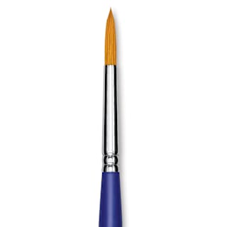 Blick Scholastic Golden Taklon Brush - Round, Long Handle, Size 8