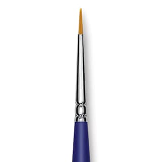 Blick Scholastic Golden Taklon Brush - Round, Long Handle, Size 0
