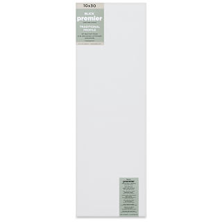 Blick Premier Stretched Cotton Canvas - Traditional Profile, Splined, 10" x 30"