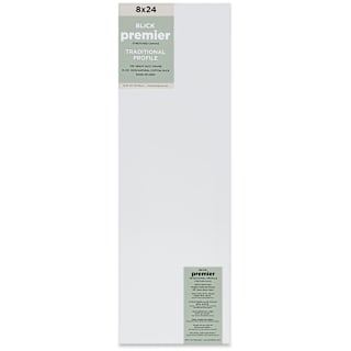 Blick Premier Stretched Cotton Canvas - Traditional Profile, Splined, 8" x 24"
