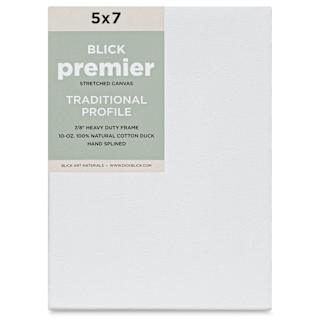Blick Premier Stretched Cotton Canvas - Traditional Profile, Splined, 5" x 7"