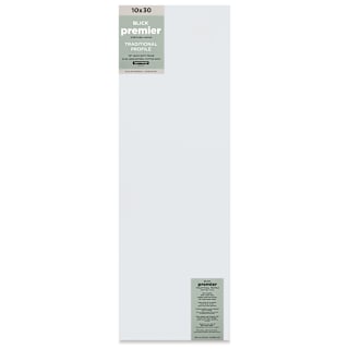 Blick Premier Stretched Cotton Canvas - Traditional Profile, Back-Stapled, 10" x 30"