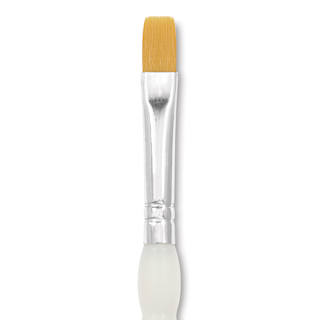 Royal & Langnickel Soft Grip Golden Taklon Brush - Shader, Short Handle, Size 10