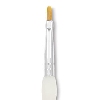 Royal & Langnickel Soft Grip Golden Taklon Brush - Shader, Short Handle, Size 2