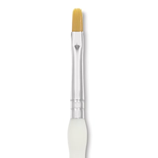 Royal & Langnickel Soft Grip Golden Taklon Brush - Shader, Short Handle, Size 4