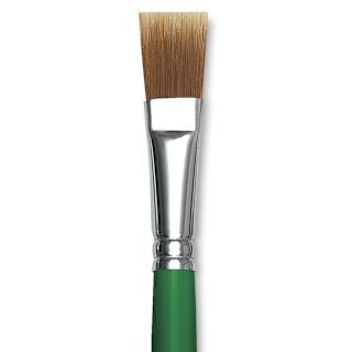 Blick Economy Golden Nylon Brush - Bright, Long Handle, Size 16