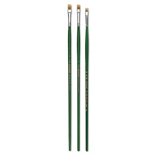Blick Economy Golden Nylon Brush Set - Bright, Long Handle, Set of 6