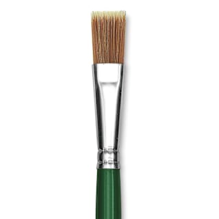 Blick Economy Golden Nylon Brush - Bright, Long Handle, Size 14