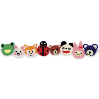 Rico Design Itoshii Soft Shape Beads - Pkg of 20, Animals, 11 mm