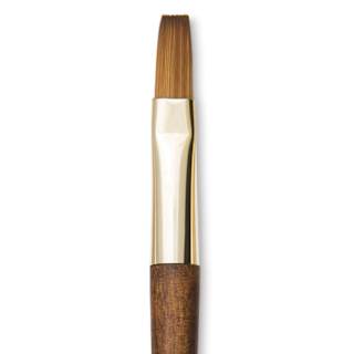Isabey Vintage Isaqua Synthetic Brush - Long Flat, Size 4, Short Handle
