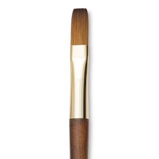 Isabey Vintage Isaqua Synthetic Brush - Long Flat, Size 6, Short Handle