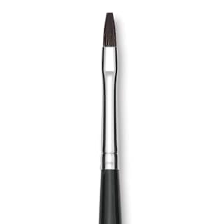 Da Vinci Casaneo Synthetic Squirrel Watercolor Brush - Flat, Size 2, Short Handle, Synthetic