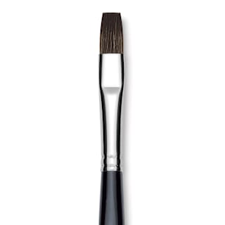Da Vinci Casaneo Synthetic Squirrel Watercolor Brush - Flat, Size 8, Short Handle, Synthetic