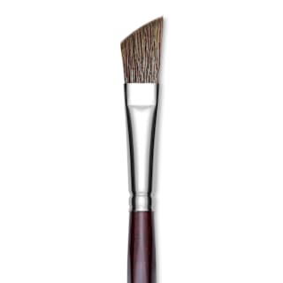 Da Vinci Grigio Synthetic Brush - Slant, Long Handle, Size 16
