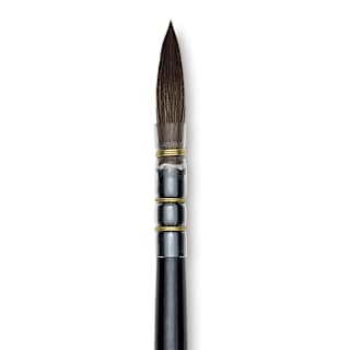 Da Vinci Casaneo Synthetic Squirrel Watercolor Brush - Quill Round Wash, Size 0, Short Handle, Synthetic