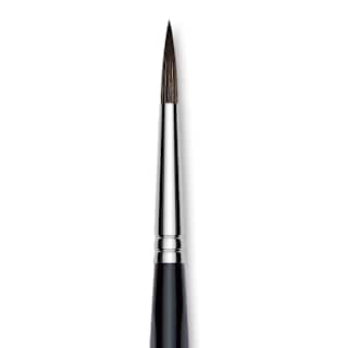 Da Vinci Casaneo Synthetic Squirrel Watercolor Brush - Round, Size 6, Short Handle, Synthetic