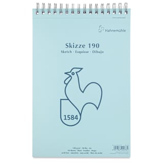 Hahnemühle Skizze Spiral-Bound Sketch Pad - 8.27" x 11.69", 50 Sheets, 190 gsm