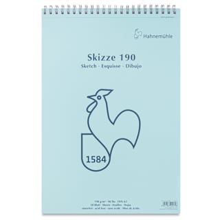 Hahnemühle Skizze Spiral-Bound Sketch Pad - 11.69" x 16.53", 50 Sheets, 190 gsm