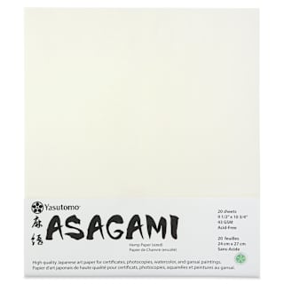 Yasutomo Asagami Paper - 9-1/2" x 10-3/4", 20 Sheets
