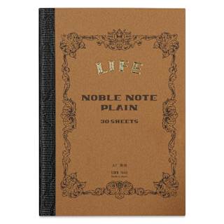 Life Noble Notebook - 3" x 4", A7, Brown, Blank